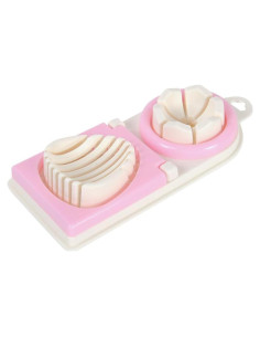 Cortador de Huevos Cocidos PRETYZOOM Acero Inoxidable Rosa