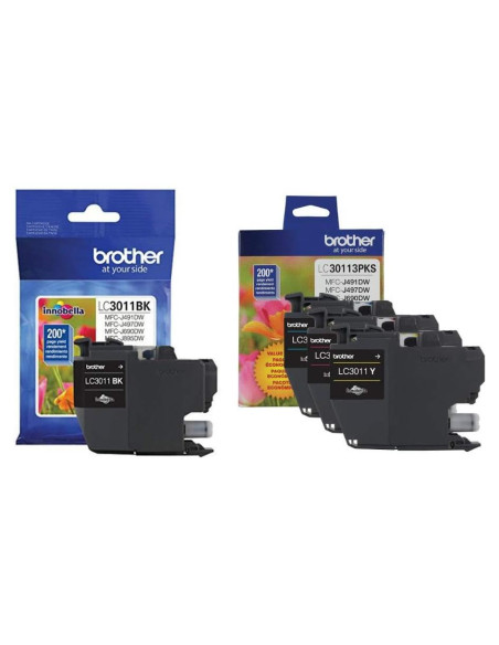 Cartuchos de Tinta Brother LC3011BK/Cian/Magenta/Amarillo Cartuchos de Tinta Brother LC3011BK/Cian/Magenta/Amarillo