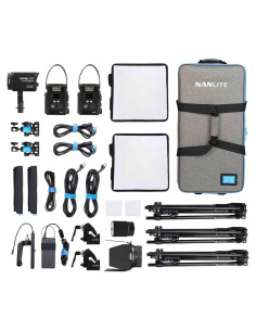 Kit de Iluminación LED Nanlite PavoSlim 60B y Forza 60B II