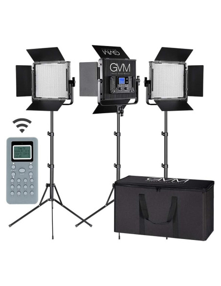 Panel de Luz LED GVM 672S Bi-color 3200K-5600K 22000Lux Panel de Luz LED GVM 672S Bi-color 3200K-5600K 22000Lux