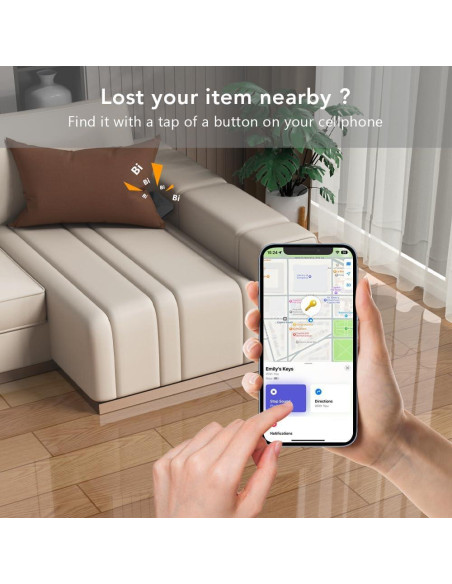 Localizador Bluetooth JianHan JH-Finder-B02 Negro - Apple Find My Localizador Bluetooth JianHan JH-Finder-B02 Negro - Apple Find My