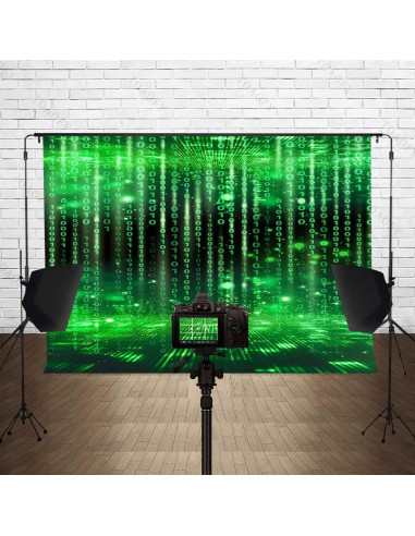 Fondo de Fotografía Vinilo 2.13x1.52m TOAOFY Verde