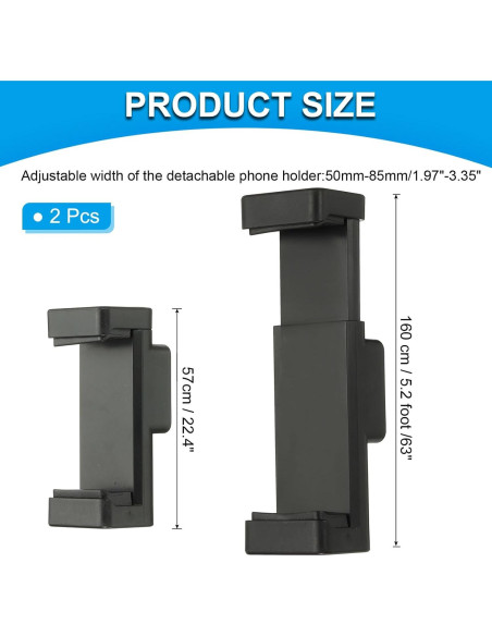 Soporte para Teléfono PATIKIL con Adaptador de Trípode Ajustable Soporte para Teléfono PATIKIL con Adaptador de Trípode Ajustable