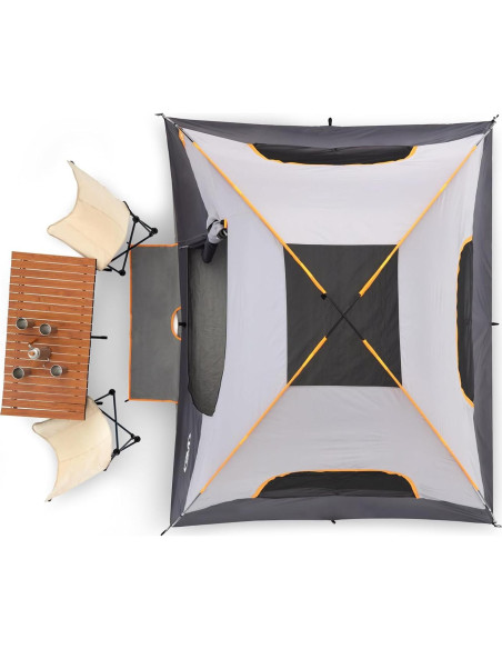 Tienda de Camping UNP Domo 6 Personas 4.27x3.35m Impermeable Tienda de Camping UNP Domo 6 Personas 4.27x3.35m Impermeable
