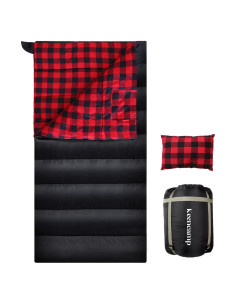 Saco de dormir Keencamp 0C Franela XXL con almohada