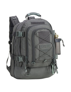 Mochila táctica expandible 39-64L Molle gris para senderismo