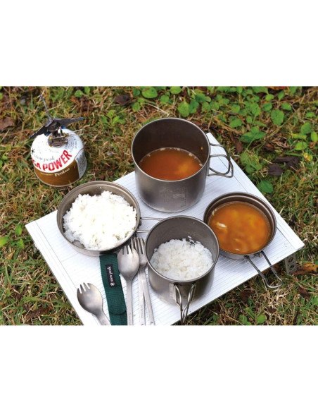 Set de Cocina Snow Peak Trek 1400 - Aluminio 1.4L Plegable Set de Cocina Snow Peak Trek 1400 - Aluminio 1.4L Plegable