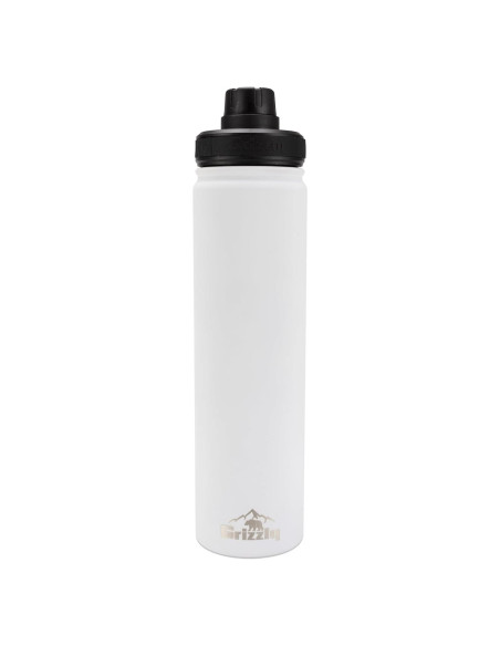 Botella de Agua Grizzly 1.3L Aislada Acero Inoxidable Blanca Botella de Agua Grizzly 1.3L Aislada Acero Inoxidable Blanca