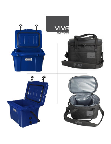 Cooler Duro Portátil Cubix Outdoors 25QT y 8L Aislado