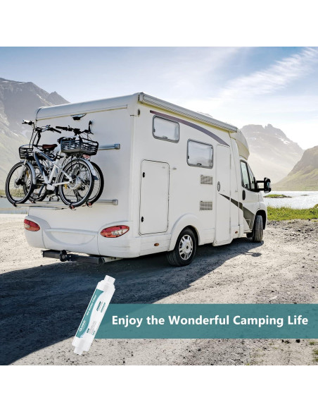 Filtro de Agua en Línea QNINE para RV - Paquete de 2 con Protector Filtro de Agua en Línea QNINE para RV - Paquete de 2 con Protector