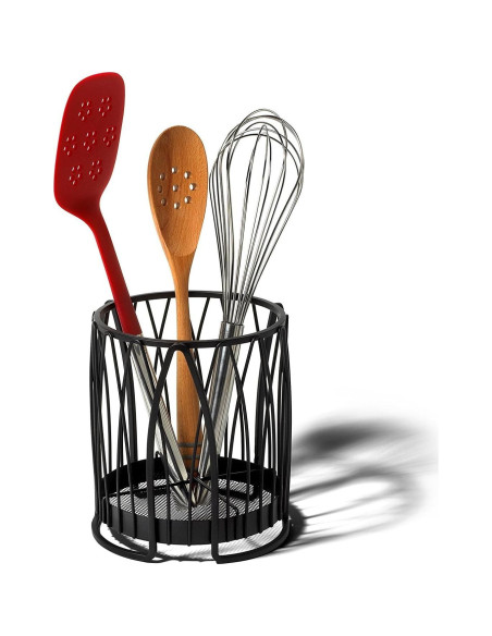 Soporte para Utensilios de Cocina Twist Spectrum Diversified Negro Soporte para Utensilios de Cocina Twist Spectrum Diversified Negro