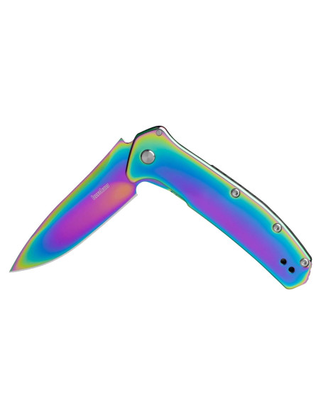 Cuchillo de bolsillo Kershaw Rainbow Outcome 7.9 cm acero inoxidable Cuchillo de bolsillo Kershaw Rainbow Outcome 7.9 cm acero inoxidable