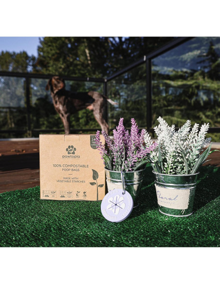 Bolsas de Poop Compostables Pawtopia 240 Unidades con Portabolsas Bolsas de Poop Compostables Pawtopia 240 Unidades con Portabolsas