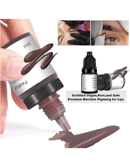 Tinta de Pigmento Permanente DuBeauty 5ml para Microblading Negro Tinta de Pigmento Permanente DuBeauty 5ml para Microblading Negro