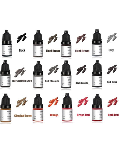 Tinta de Pigmento Permanente DuBeauty 5ml para Microblading Negro
