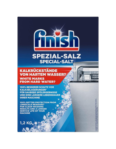 Sal Especial para Lavavajillas Finish 1.2 kg - Protección contra Cal