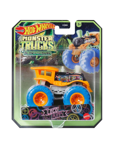 Camión de Monstruo Hot Wheels Loco Punk 1:64 Brilla en la Oscuridad Camión de Monstruo Hot Wheels Loco Punk 1:64 Brilla en la Oscuridad