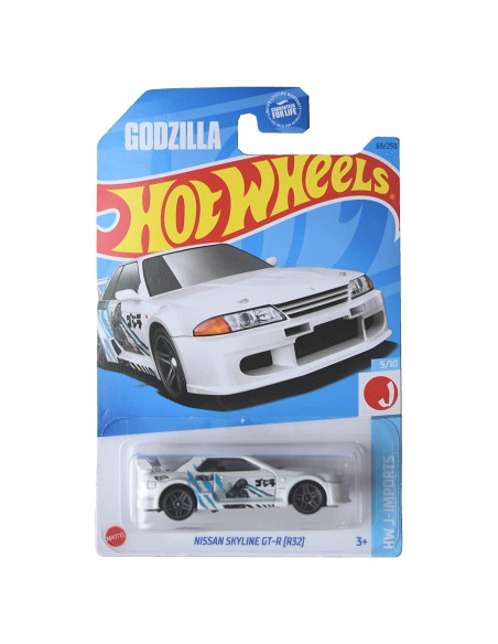 Auto de colección Hot Wheels Godzilla Nissan Skyline GT-R R32 2023 Auto de colección Hot Wheels Godzilla Nissan Skyline GT-R R32 2023