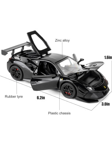 Coche de Juguete Ferrari 488 1:32 TGRCM-CZ con Luz y Sonido