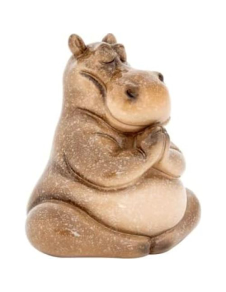 Figurita de Hipopótamo Zen Meditando 11.43 cm Decoración Figurita de Hipopótamo Zen Meditando 11.43 cm Decoración