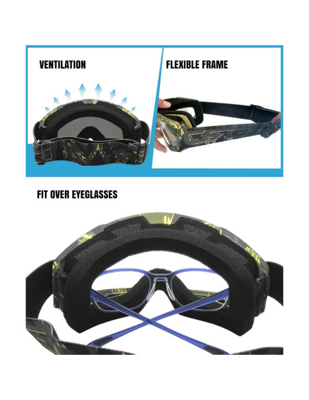 Gafas de Motociclismo CRG Sports para ATV y Off Road Gafas de Motociclismo CRG Sports para ATV y Off Road
