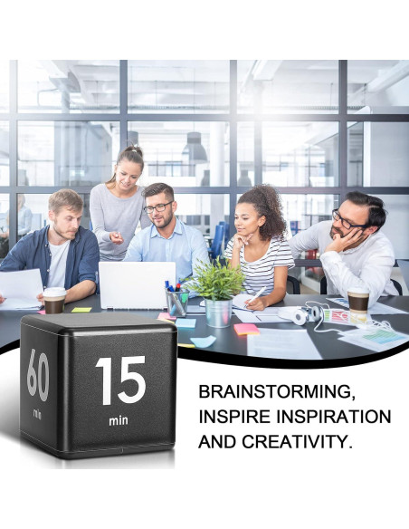 Temporizador Cubo Weewooday 15-20-30-60 Minutos Negro Temporizador Cubo Weewooday 15-20-30-60 Minutos Negro