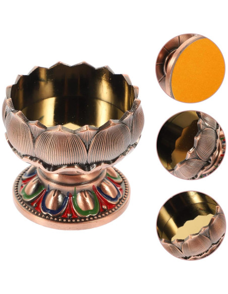 Soporte de Vela de Loto Vaguelly de Zinc para Decoración Soporte de Vela de Loto Vaguelly de Zinc para Decoración