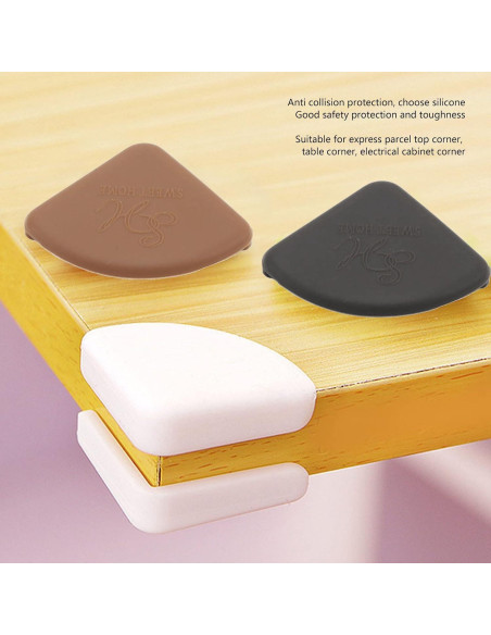 Paquete de 36 Protectores de Esquinas Hyuduo de Silicona Blanca Paquete de 36 Protectores de Esquinas Hyuduo de Silicona Blanca