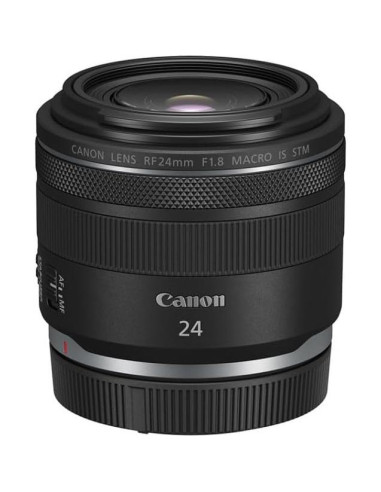 Lente Canon RF 24mm f/1.8 Macro IS STM + Estuche Duro Impermeable