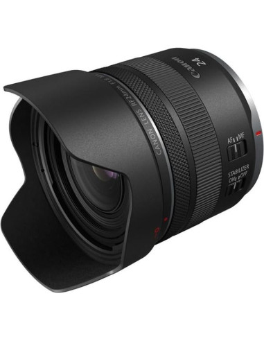 Lente Canon RF 24mm f/1.8 Macro IS STM + Estuche Duro Impermeable