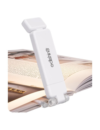 Lámpara de Lectura Recargable EDISHINE Blanca 3 Modos de Color