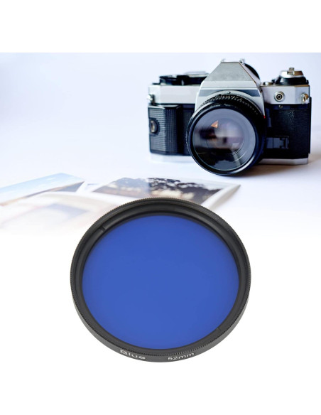 Filtro de lente de 52mm Cuifati de vidrio óptico azul Filtro de lente de 52mm Cuifati de vidrio óptico azul