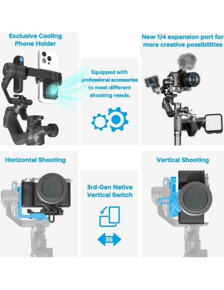 Estabilizador de Cardán FeiyuTech SCORP Mini 3 Pro 2kg Estabilizador de Cardán FeiyuTech SCORP Mini 3 Pro 2kg