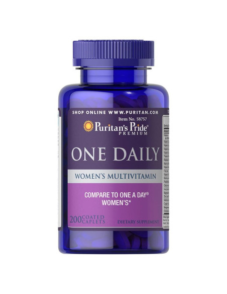 Multivitamina diaria para mujeres Puritan's Pride 200 unidades Multivitamina diaria para mujeres Puritan's Pride 200 unidades