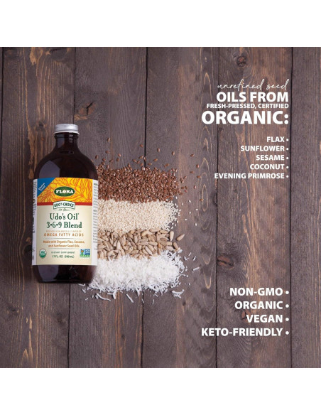 Aceite Omega 3-6-9 Udo's Choice Flora 251 ml Orgánico Aceite Omega 3-6-9 Udo's Choice Flora 251 ml Orgánico