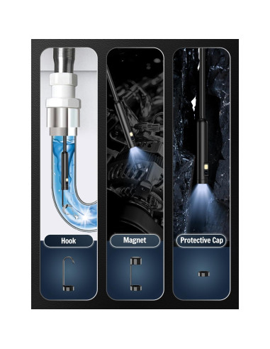 Cámara Endoscópica Doble Lente Ferdiiz 1920P HD 5m IP67