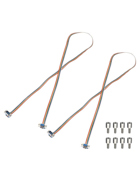 Cable de Cinta IDC Arcoíris MECCANIXITY 2 Pcs DB9 Macho a Hembra 99 cm Cable de Cinta IDC Arcoíris MECCANIXITY 2 Pcs DB9 Macho a Hembra 99 cm