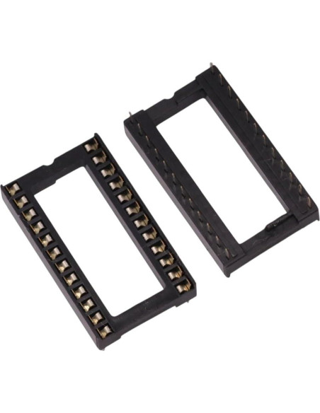 Conector Zócalo DIP 24 Pines VUOGYWINRI - 10 Piezas 2.54 mm Conector Zócalo DIP 24 Pines VUOGYWINRI - 10 Piezas 2.54 mm