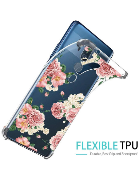 Funda Protectora TPU Floral Rosa para LG G7 ThinQ 2018 Funda Protectora TPU Floral Rosa para LG G7 ThinQ 2018
