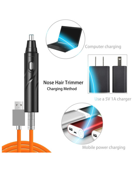 Recortador de Vello Nasal Eléctrico YIPINER Recargable 12.5cm Recortador de Vello Nasal Eléctrico YIPINER Recargable 12.5cm
