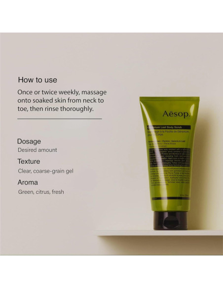 Limpiador y Exfoliante Corporal Aesop Hoja de Geranio 478ml + 175ml Limpiador y Exfoliante Corporal Aesop Hoja de Geranio 478ml + 175ml