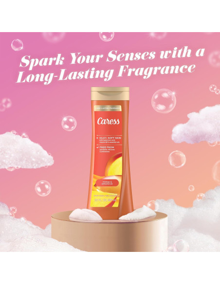 Gel de Ducha Caress 591 ml Mango y Almendra, Paquete de 4 Gel de Ducha Caress 591 ml Mango y Almendra, Paquete de 4