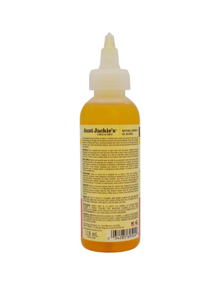 Aceite Natural de Crecimiento Aunt Jackie 113.4 g - Semilla de Lino y Monoi Aceite Natural de Crecimiento Aunt Jackie 113.4 g - Semilla de Lino y Monoi