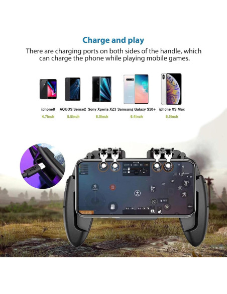 Controlador de Juego USonline911 con Ventilador Enfriador para Móvil Controlador de Juego USonline911 con Ventilador Enfriador para Móvil