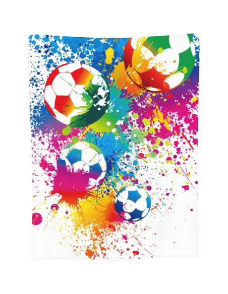 Manta de Franela Funacola 152.4x127cm Balones de Fútbol Manta de Franela Funacola 152.4x127cm Balones de Fútbol