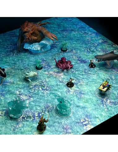 Tapete de Juego Lago Subterráneo WizKids 61x61 cm