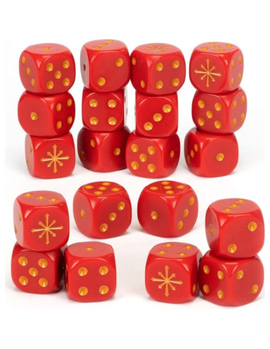 Dados Warhammer Age of Sigmar Caos 20 piezas 16mm