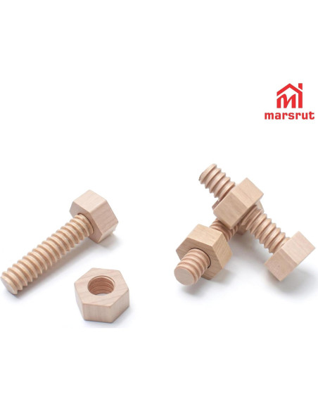 Juego de Tornillos de Madera Marsrut 3 Piezas 15.5x5.6cm Juego de Tornillos de Madera Marsrut 3 Piezas 15.5x5.6cm