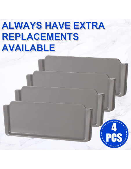 Divisores de Caja de Almuerzo Lasuroa 4 Piezas Grises BPA-Free Divisores de Caja de Almuerzo Lasuroa 4 Piezas Grises BPA-Free