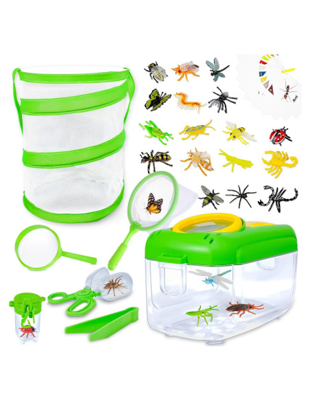 Kit de Captura de Insectos Bbiamsleep 32 Piezas con Visor Kit de Captura de Insectos Bbiamsleep 32 Piezas con Visor